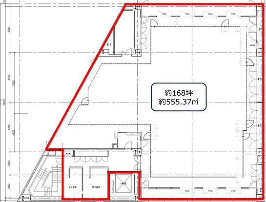 池上ビル/池上F62号倉庫/TERRADA BUSINESS STORAGE 池上 4階 平面図