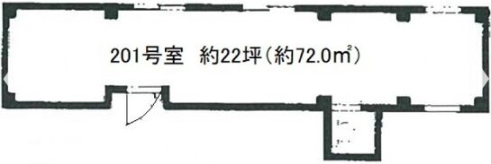 中野新橋ペガサスビル 2階201 平面図
