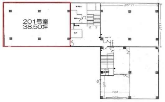 六本木福吉町ビル 2階201 平面図
