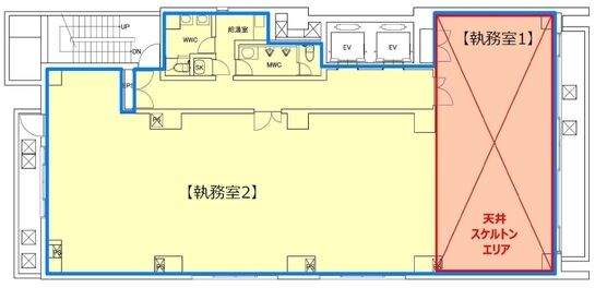 日本橋小網町THビル 8階 平面図