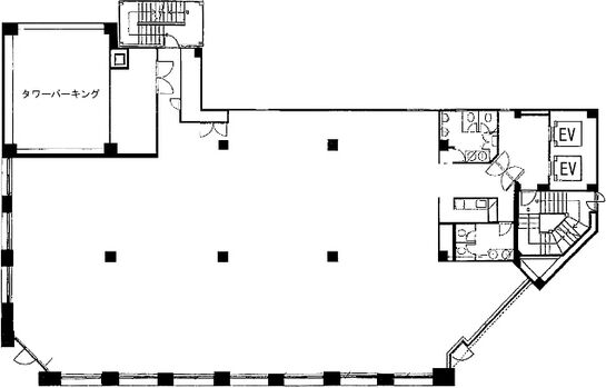 SVAX西新橋ビル 4階B 平面図