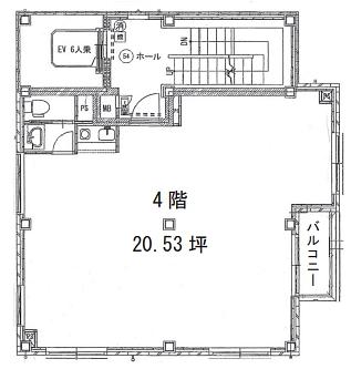 第2喜久ビル 4階 平面図