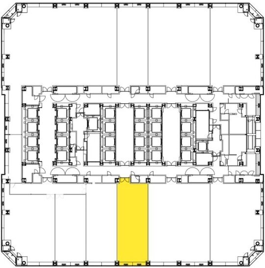 晴海アイランドトリトンスクエアオフィスタワーY棟 9階⑧ 平面図