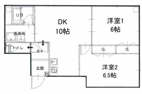 六番町プレイス 3階302 平面図