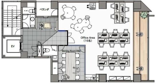 ポータル秋葉原(旧:THE PORTAL AKIHABARA・NKSビル) 2階 平面図