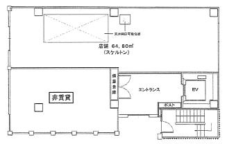 ULT目黒ビル 1階B 平面図