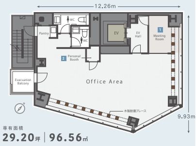 コエル渋谷（COERU SHIBUYA） 7階 平面図