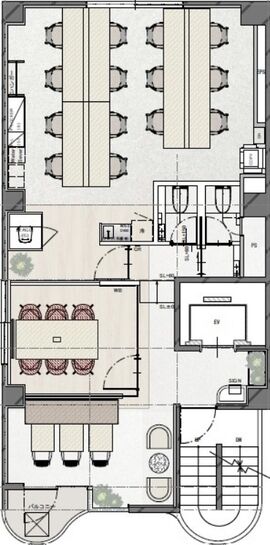 Biz Feel Kanda（旧：TRUST VALUE神田須田町） 5階 平面図