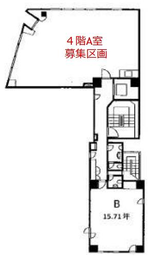 松本銀座ビル 4階A 平面図