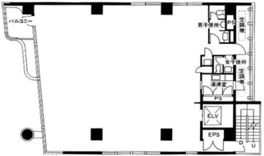 新宿内野ビルⅡ 2階 平面図