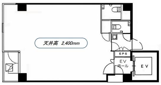 日宝九段下ビル 8階 平面図