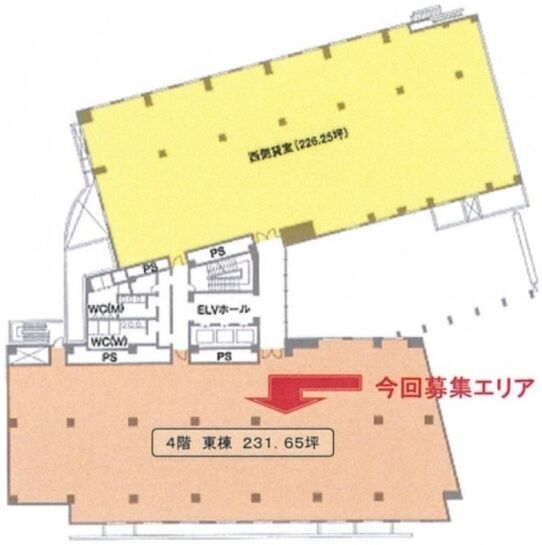 ステップ六本木ビル 4階東 平面図