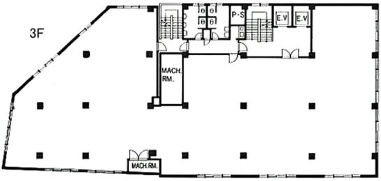全菓連ビル 3階 平面図