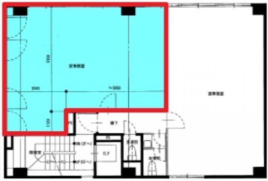 第2タナベビル 4階B 平面図