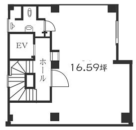 亀田ビル（新橋） 6階 平面図