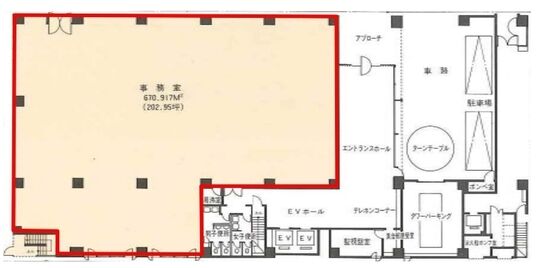 FORECAST桜橋(旧:ダヴィンチ桜橋ビル) 1階 平面図