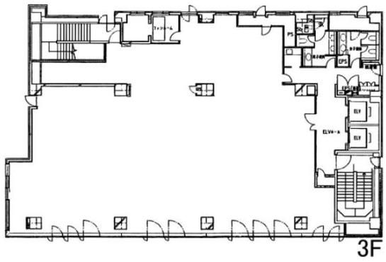 損保ジャパン日本興亜神田淡路町ビル 8階 平面図