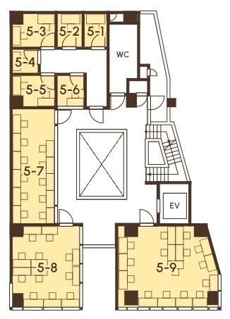 SHIBUYA WayP(シブヤ ウェイプ) 5階7(11名区画) 平面図
