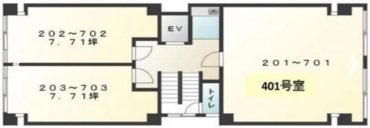 ヤマリビル 4階401 平面図