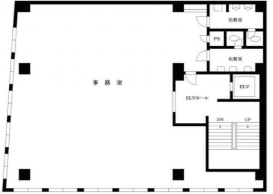 山陽六番町ビル 2階 平面図