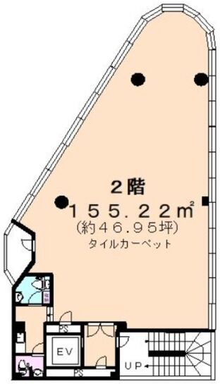 四谷4丁目32番4号ビル 2階 平面図
