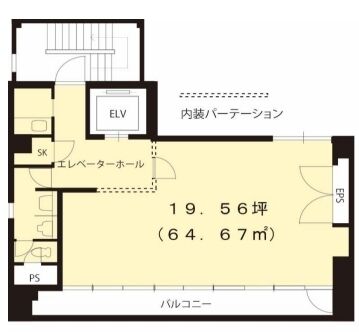 汐留AZビル 8階 平面図