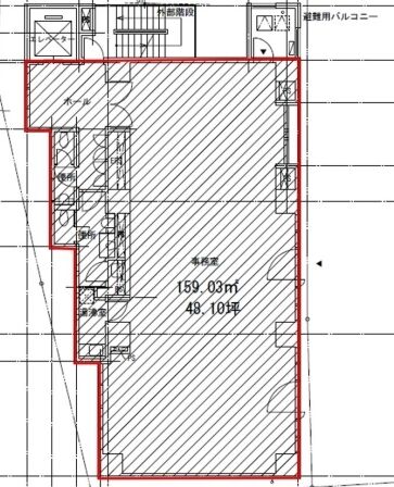 ヒューリック恵比寿ビル 7階 平面図