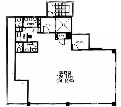 蒲田トーセイビルⅢ(旧:Flos蒲田) 10階 平面図
