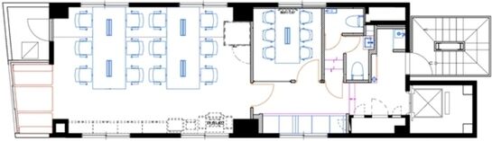 Biz Feel 四谷三丁目(旧:栄ビル) 2階 平面図