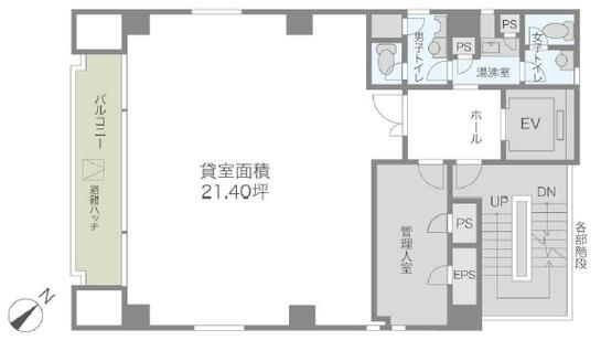 八重洲カトウビル 8階 平面図
