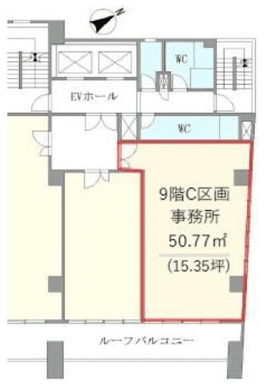 ニュー西新橋ビル 9階C 平面図