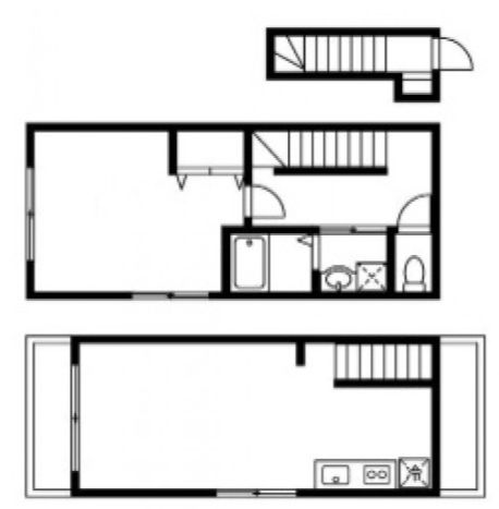 セレ初台 2階202 平面図
