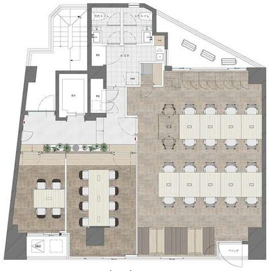 大和屋ビル 9階 平面図