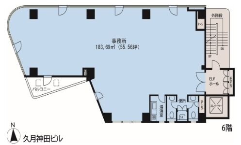久月神田ビル 8階 平面図