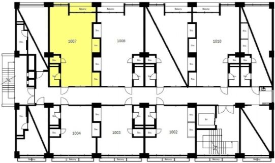 岡崎ビル 10階1007 平面図
