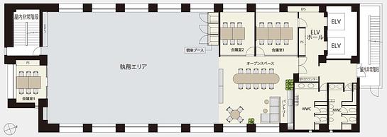 エンスイテ御成門 8階 平面図
