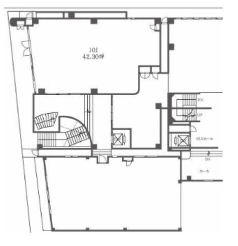 第26下川ビル C館1階101 平面図