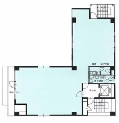 安井ビル(中央区) 2階 平面図