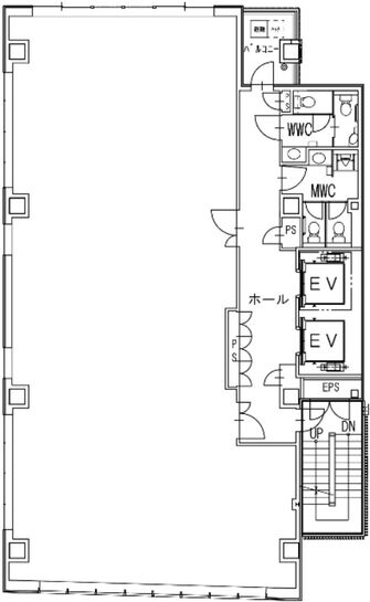 (仮称)新宿区四谷一丁目計画 4階 平面図