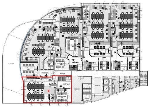 フロンティア代々木(代々木コミュニティビル) 3階E 平面図