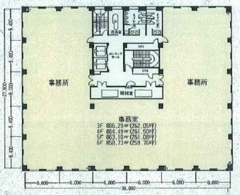 泉館文人通り（旧：精糖会館） 2階 平面図