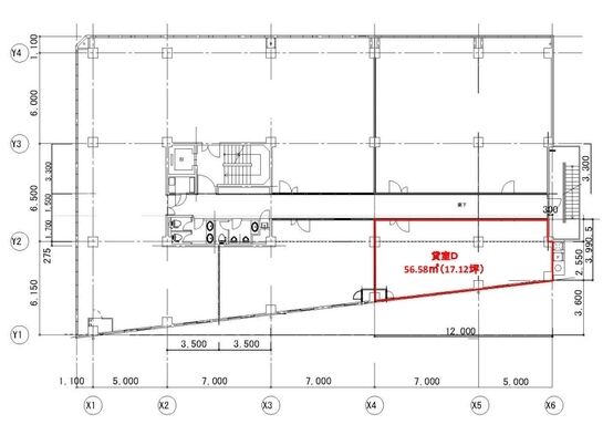 井門美竹ビル 3階D 平面図