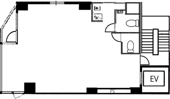 玉屋ビル(文京区) 3階 平面図