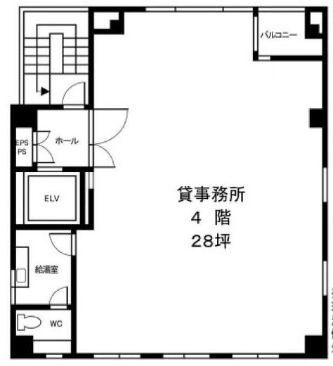 第2三倉ビル 4階 平面図