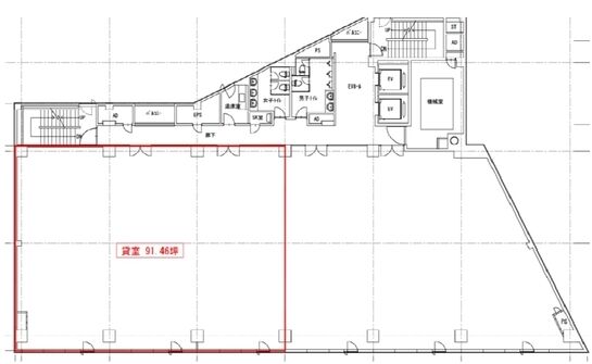 ONEST西五反田スクエア（旧：西五反田102ビル） 3階 平面図