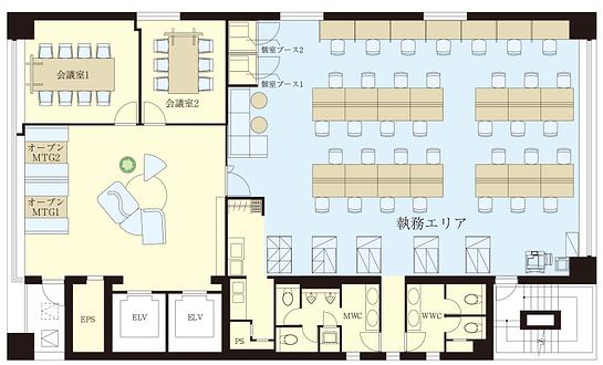 エンスイテ芝大門 2階 平面図