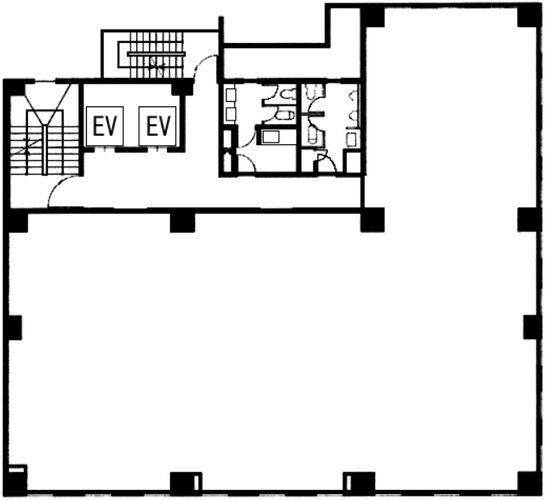 中島ゴールドビル 9階 平面図