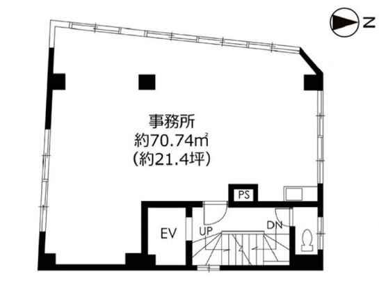 鷲田ビル 3階 平面図