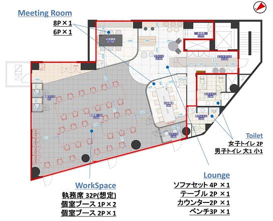 ONEST箱崎ビル 2階 平面図