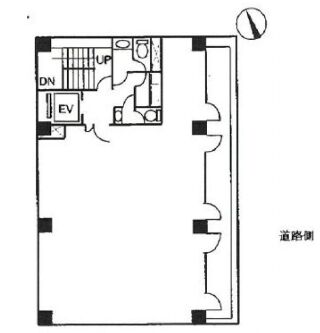 アルファ新富ビル 3階 平面図